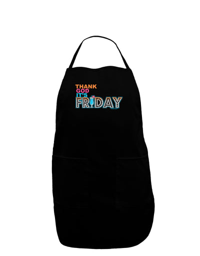 Thank God It's Friday Mixed Drink Dark Adult Apron-Bib Apron-TooLoud-Black-One-Size-Davson Sales