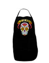 Dia de los Muertos Calavera Dark Adult Apron-Bib Apron-TooLoud-Black-One-Size-Davson Sales