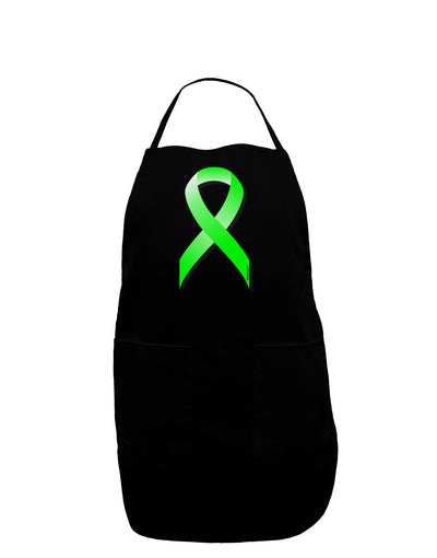 Lyme Disease Awareness Ribbon - Lime Green Dark Adult Apron-Bib Apron-TooLoud-Black-One-Size-Davson Sales