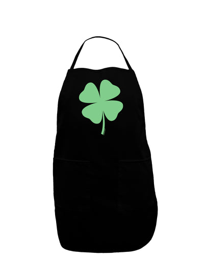 Lucky Four Leaf Clover St Patricks Day Dark Adult Apron-Bib Apron-TooLoud-Black-One-Size-Davson Sales