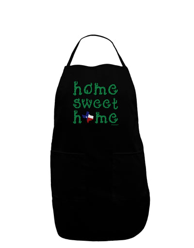 Home Sweet Home - Texas - Cactus and State Flag Dark Adult Apron by TooLoud-Bib Apron-TooLoud-Black-One-Size-Davson Sales