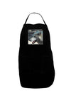 TooLoud White Wolf Face Dark Adult Apron-Bib Apron-TooLoud-Black-One-Size-Davson Sales