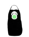 Cute Bunny with Floppy Ears - Green Dark Adult Apron by TooLoud-Bib Apron-TooLoud-Black-One-Size-Davson Sales