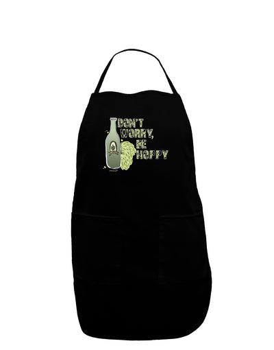 Don't Worry Be Hoppy Dark Dark Adult Apron-Bib Apron-TooLoud-Black-One-Size-Davson Sales