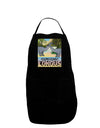 Diplodocus Longus - With Name Dark Adult Apron-Bib Apron-TooLoud-Black-One-Size-Davson Sales