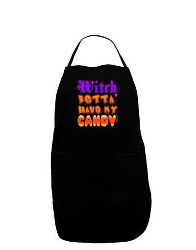 TooLoud Witch Betta Have My Candy Color Dark Adult Apron-Bib Apron-TooLoud-Black-One-Size-Davson Sales