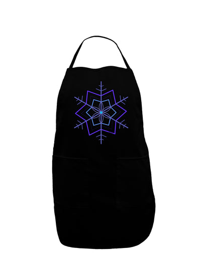 Snowflake Star Christmas Dark Adult Apron-Bib Apron-TooLoud-Black-One-Size-Davson Sales