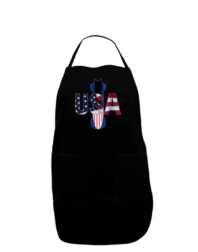 USA Bobsled Dark Adult Apron by TooLoud-Bib Apron-TooLoud-Black-One-Size-Davson Sales