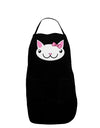 Kyu-T Head - Day Kawaia the Cute Girl Critter Dark Adult Apron-Bib Apron-TooLoud-Black-One-Size-Davson Sales