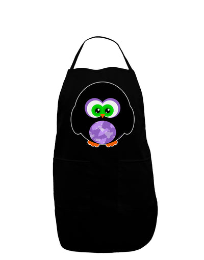 Cute Owl Halloween Dark Adult Apron-Bib Apron-TooLoud-Black-One-Size-Davson Sales