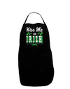 Kiss Me I'm Irish-ish Dark Adult Apron-Bib Apron-TooLoud-Black-One-Size-Davson Sales