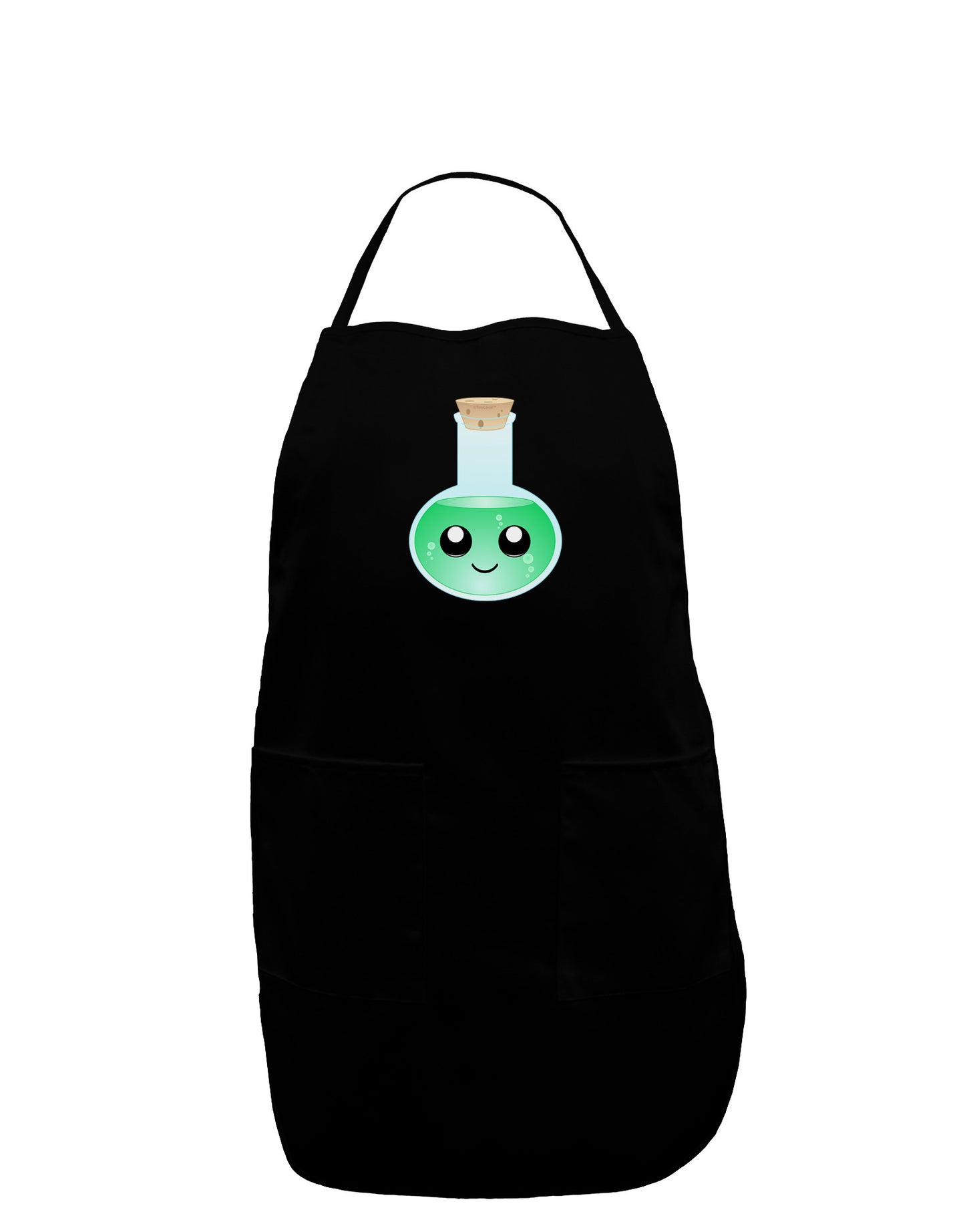 Porter the Potion Bottle Dark Adult Apron-Bib Apron-TooLoud-Black-One-Size-Davson Sales