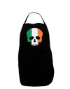 Skull Flag Ireland Dark Adult Apron-Bib Apron-TooLoud-Black-One-Size-Davson Sales