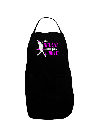 Ride It Purple Dark Adult Apron-Bib Apron-TooLoud-Black-One-Size-Davson Sales