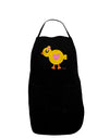 Cute Chick with Bow - Crayon Style Drawing Dark Adult Apron by TooLoud-Bib Apron-TooLoud-Black-One-Size-Davson Sales