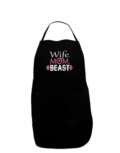 TooLoud Wife Mom Beast Dark Adult Apron-Bib Apron-TooLoud-Black-One-Size-Davson Sales