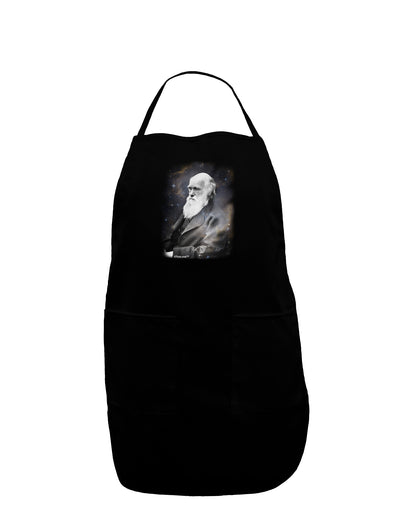 Charles Darwin In Space Dark Adult Apron by TooLoud-Bib Apron-TooLoud-Black-One-Size-Davson Sales