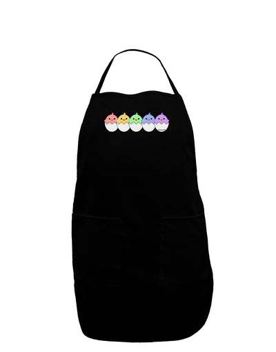 Cute Hatching Chicks Group #2 Dark Adult Apron by TooLoud-Bib Apron-TooLoud-Black-One-Size-Davson Sales