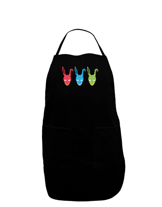 Scary Bunny Tri-color Dark Adult Apron-Bib Apron-TooLoud-Black-One-Size-Davson Sales