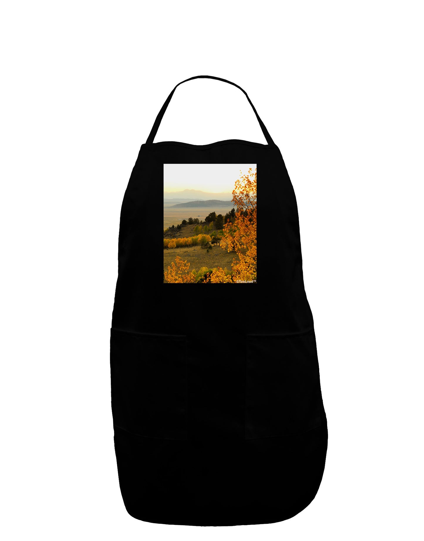 Nature Photography - Gentle Sunrise Dark Adult Apron by-Bib Apron-TooLoud-Black-One-Size-Davson Sales