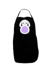 Cute Bunny with Floppy Ears - Purple Dark Adult Apron by TooLoud-Bib Apron-TooLoud-Black-One-Size-Davson Sales