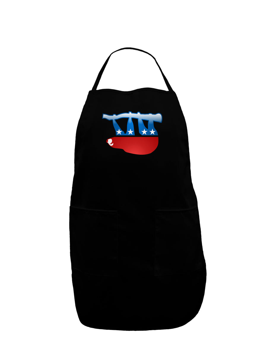 Sloth Political Party Symbol Plus Size Apron-Bib Apron-TooLoud-Black-Plus-Size-Davson Sales