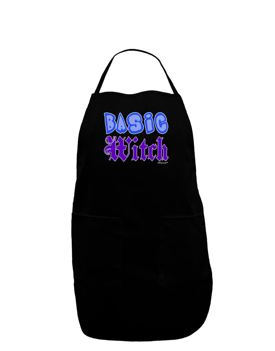 Basic Witch Color Blue Plus Size Apron-Bib Apron-TooLoud-Black-Plus-Size-Davson Sales