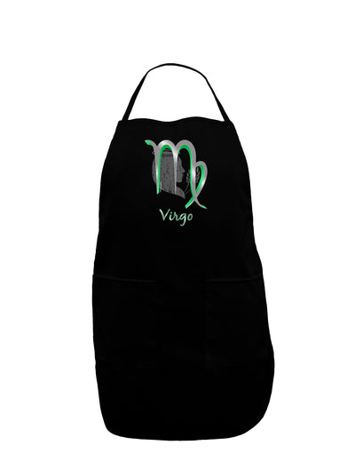 Virgo Symbol Dark Adult Apron-Bib Apron-TooLoud-Black-One-Size-Davson Sales