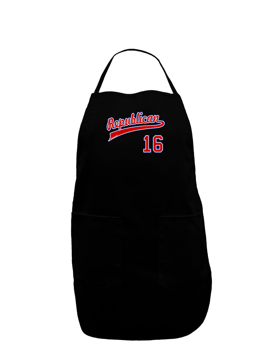 Republican Jersey 16 Plus Size Apron-Bib Apron-TooLoud-Black-Plus-Size-Davson Sales