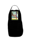 Lifeguard Station Watercolor Dark Adult Apron-Bib Apron-TooLoud-Black-One-Size-Davson Sales