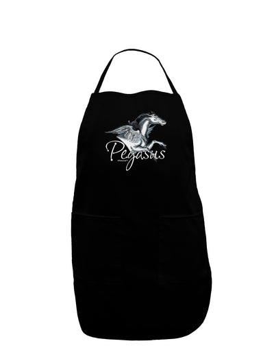 Pegasus Color Illustration Dark Adult Apron-Bib Apron-TooLoud-Black-One-Size-Davson Sales