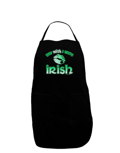 TooLoud You Wish I Were Irish Dark Adult Apron-Bib Apron-TooLoud-Black-One-Size-Davson Sales