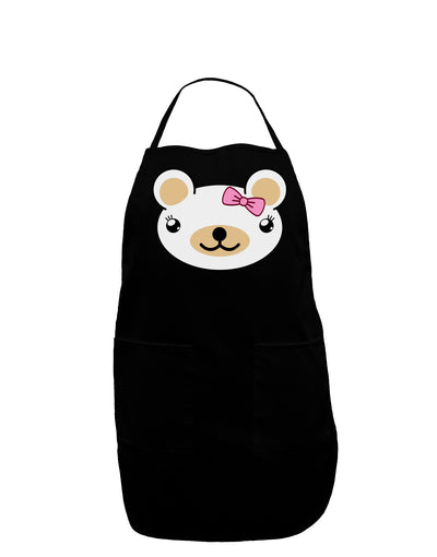 Kyu-T Head - Day Beartholomea Girl Teddy Bear Dark Adult Apron-Bib Apron-TooLoud-Black-One-Size-Davson Sales