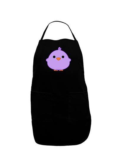 Cute Little Chick - Purple Dark Adult Apron by TooLoud-Bib Apron-TooLoud-Black-One-Size-Davson Sales