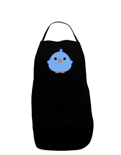 Cute Little Chick - Blue Dark Adult Apron by TooLoud-Bib Apron-TooLoud-Black-One-Size-Davson Sales