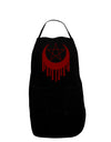 Weeping Crescent Blood Moon Star Dark Adult Apron-Bib Apron-TooLoud-Black-One-Size-Davson Sales