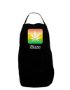 iBlaze Logo - Marijuana Leaf Dark Adult Apron-Bib Apron-TooLoud-Black-One-Size-Davson Sales