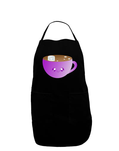 Cute Hot Cocoa Christmas Dark Adult Apron-Bib Apron-TooLoud-Black-One-Size-Davson Sales