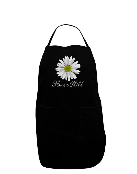 Pretty Daisy - Flower Child Dark Adult Apron-Bib Apron-TooLoud-Black-One-Size-Davson Sales