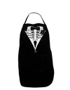 Skeleton Tuxedo Halloween Dark Adult Apron-Bib Apron-TooLoud-Black-One-Size-Davson Sales