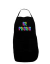 Be Proud Gay Pride - Rainbow Hearts Dark Adult Apron by TooLoud-Bib Apron-TooLoud-Black-One-Size-Davson Sales