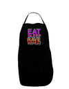 Eat Sleep Rave Repeat Color Dark Adult Apron by TooLoud-Bib Apron-TooLoud-Black-One-Size-Davson Sales