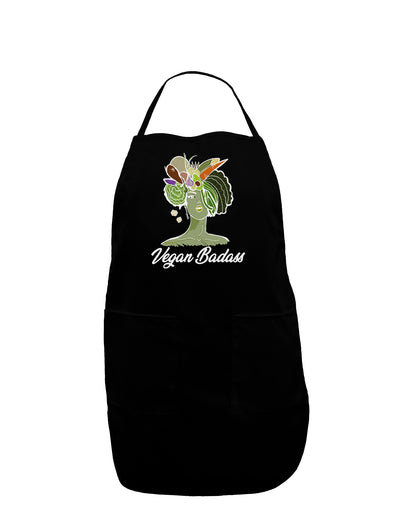 Vegan Badass Adult Apron-Bib Apron-TooLoud-Black-One-Size-Davson Sales