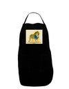 Lion Watercolor 1 Dark Adult Apron-Bib Apron-TooLoud-Black-One-Size-Davson Sales