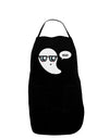 Cute Nerd Ghost Boo Halloween Dark Adult Apron-Bib Apron-TooLoud-Black-One-Size-Davson Sales