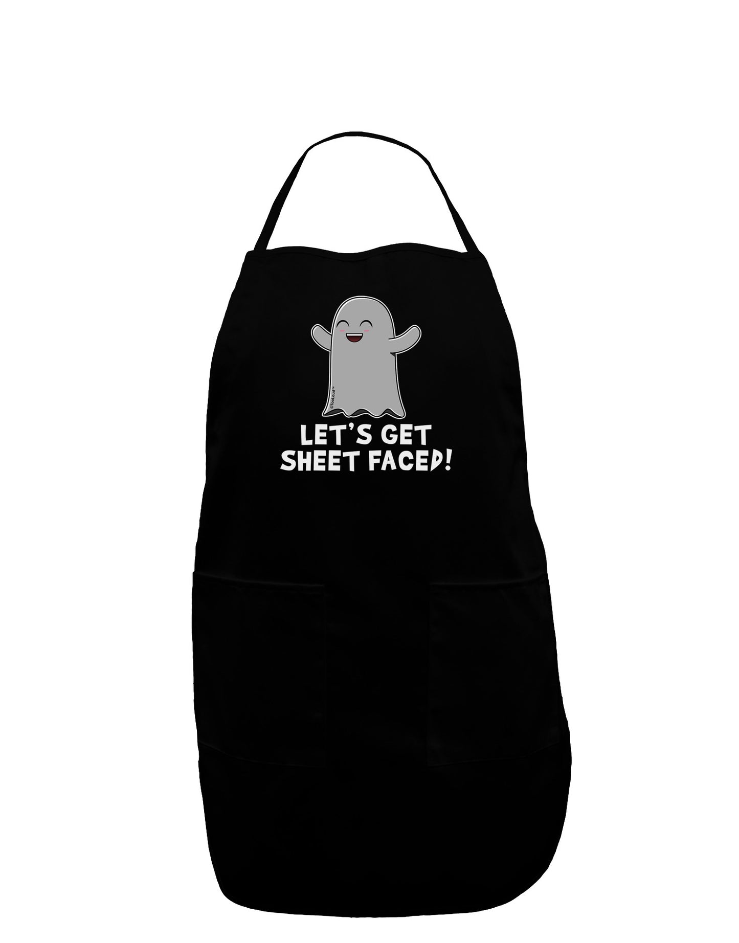Let's Get Sheet Faced Dark Adult Apron by TooLoud-Bib Apron-TooLoud-Black-One-Size-Davson Sales