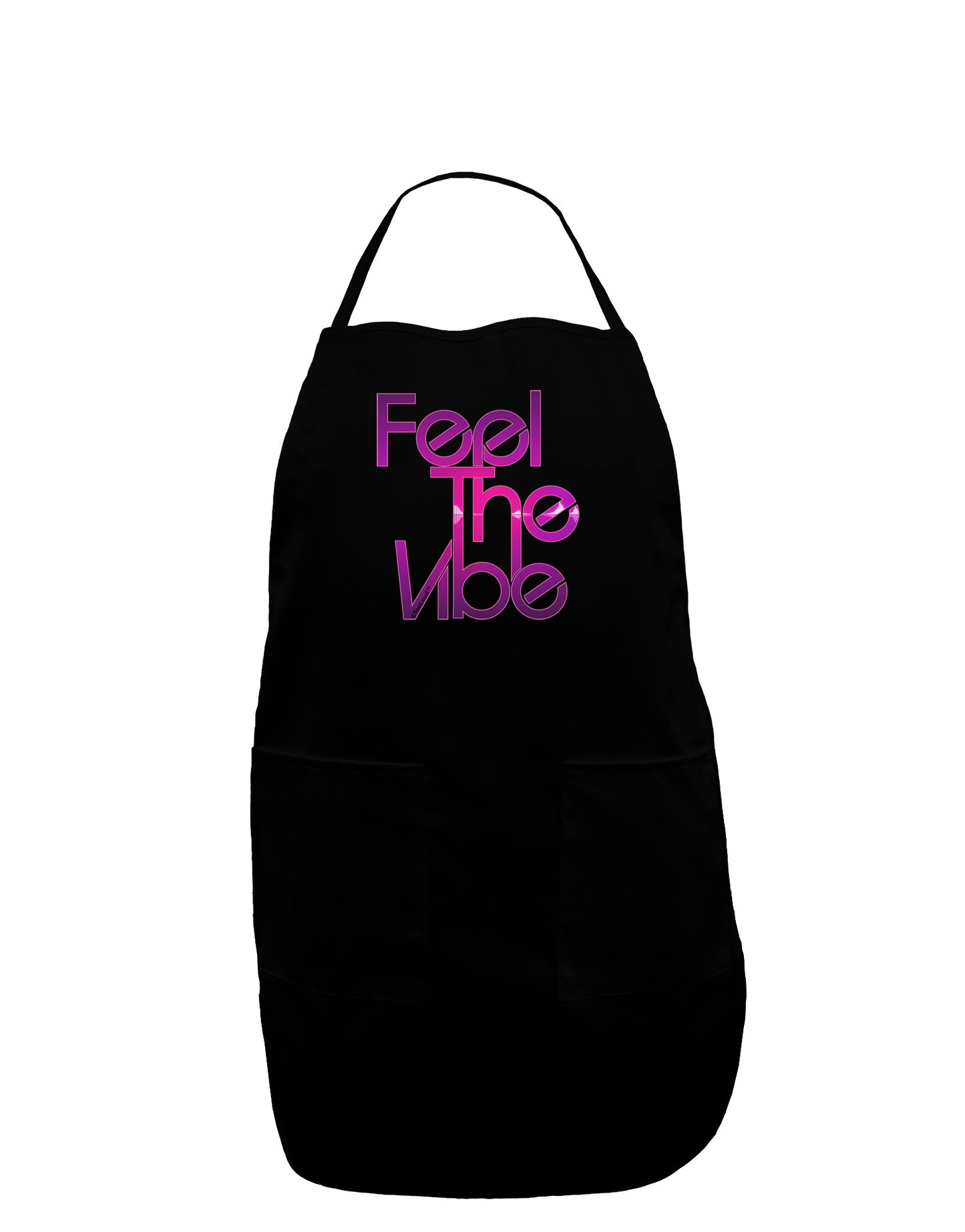 Feel The Vibe Plus Size Apron-Bib Apron-TooLoud-Black-Plus-Size-Davson Sales
