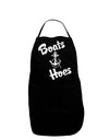 Boats and Hoes Dark Adult Apron-Bib Apron-TooLoud-Black-One-Size-Davson Sales