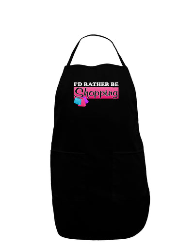 I'd Rather Be Shopping Dark Adult Apron-Bib Apron-TooLoud-Black-One-Size-Davson Sales