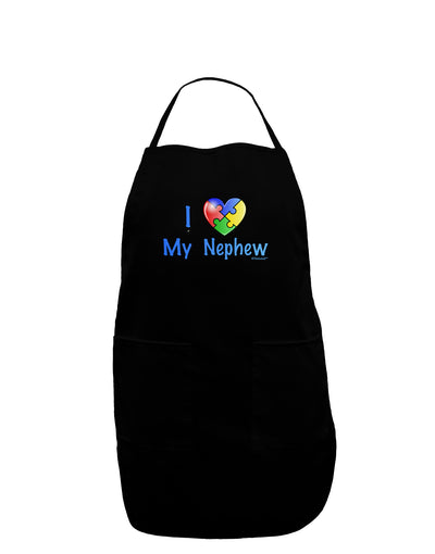 I Heart My Nephew - Autism Awareness Dark Adult Apron by TooLoud-Bib Apron-TooLoud-Black-One-Size-Davson Sales